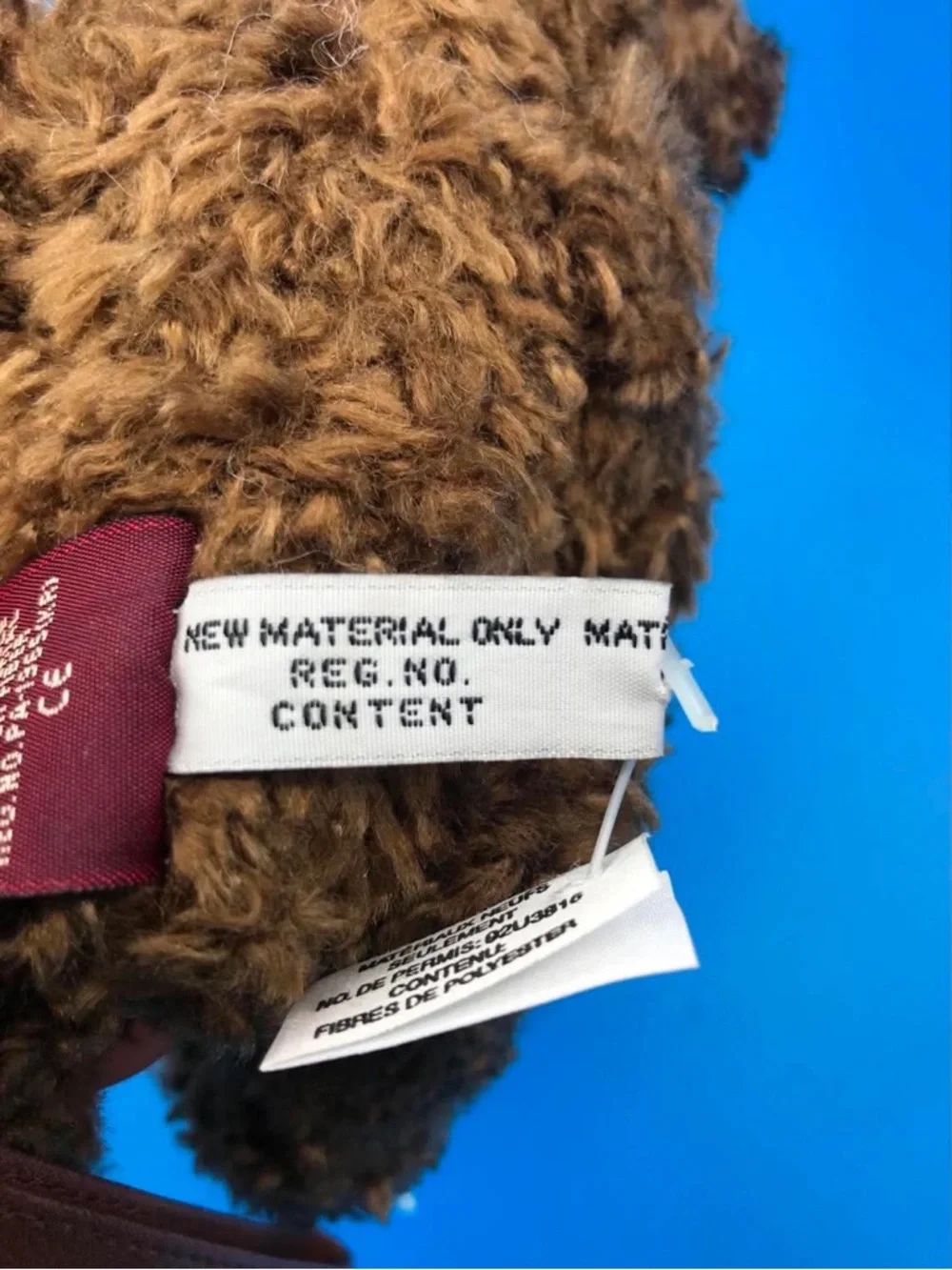 1993 Ty Brown Curly Teddy Bear - Soft Mohair - Attic Treasures - - Picture 8 of 11
